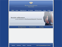 Tablet Screenshot of kanzlei-trautwein.de